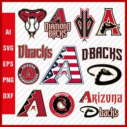 arizona diamondbacks logo, diamondbacks svg, diamondbacks svg cut files, png images, diamondbacks layered svg for cricut