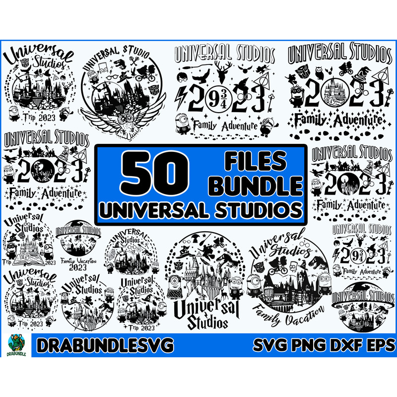 50 Bundle Universal Studios 2023 Svg, Universal Trip, Family Vacation svg, Minion png, Magical Kingdom Svg, Family Vacation, Family Trip 2023 Instant Download.j