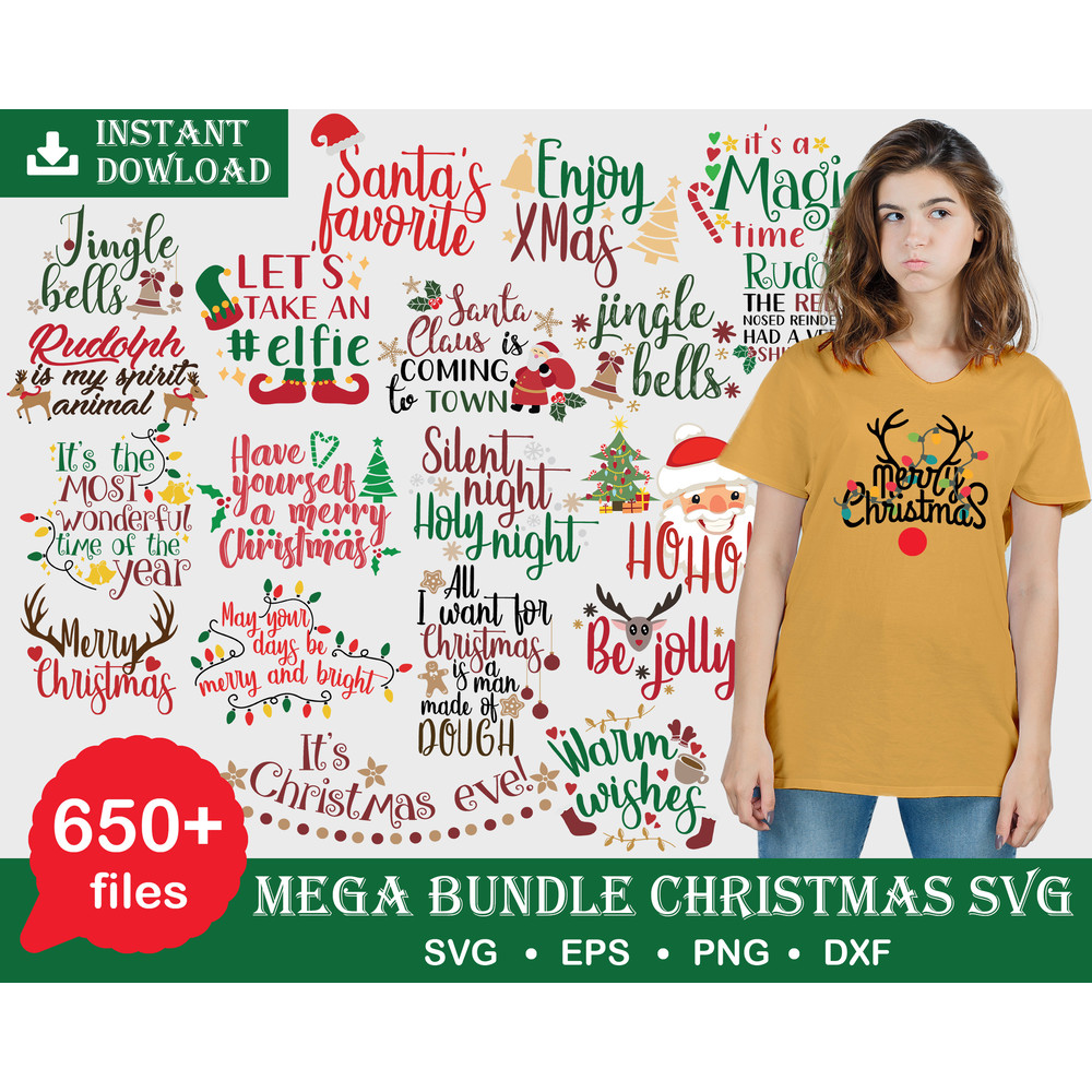 650 Christmas Bundle svg, Merry Christmas svg, Christmas lights svg, christmas svg, snowman svg, Christmas santa svg, For Cricut Silhouette.jpg