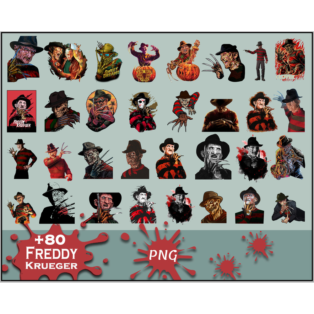 80 Freddy Krueger Png,Halloween Horror Movies Characters Bundle PNG Printable, Png Files For Sublimation Designs Digital Download.jpg