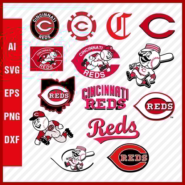 Cincinnati Reds Logo, Reds Svg Cut Files, Layered Svg Logo | Inspire Uplift