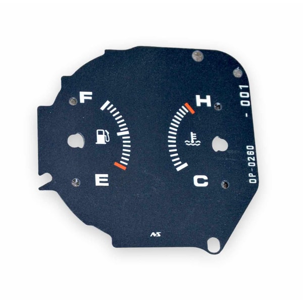 Type R Overlays Gauge Faces Overlay kit Miles Type-R style for Honda Civic E - Inspire ...