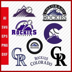 Colorado Rockies Logo, Colorado Rockies Svg Logo, Rockies Svg Cut Files, Rockies Layered Svg For Cricut, Png Images