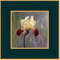 "Iris" oil small painting flower stilllife original wall art picture artwork floral