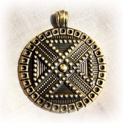 Circle brass necklace pendant,Ukraine brass locket,Handmade Brass charm,ukraine brass jewelry,handmade brass jewellery