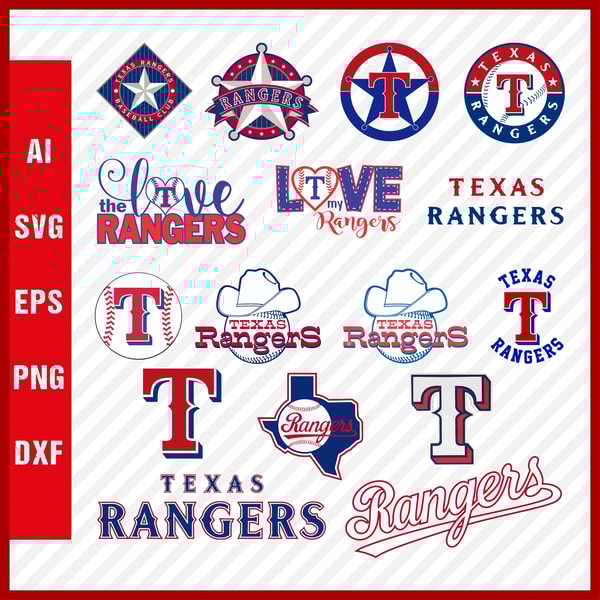 Texas Rangers Logo Svg, Texas Rangers Svg Cut Files, Layered | Inspire ...