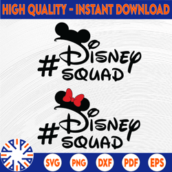 disney squad svg / minnie mouse svg / mickey mause svg / disneyland / t-shirs vinyl decal / design for cricut