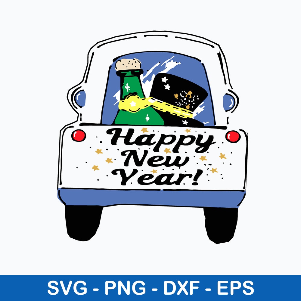 Happy New Year 2022 Svg, Car Svg, png Dxf Eps File.jpeg
