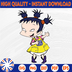 kimi finster rugrats svg, png, dxf, cricut, silhouette cut file, instant download