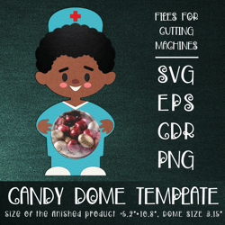 Black Man Doctor | Candy Dome template