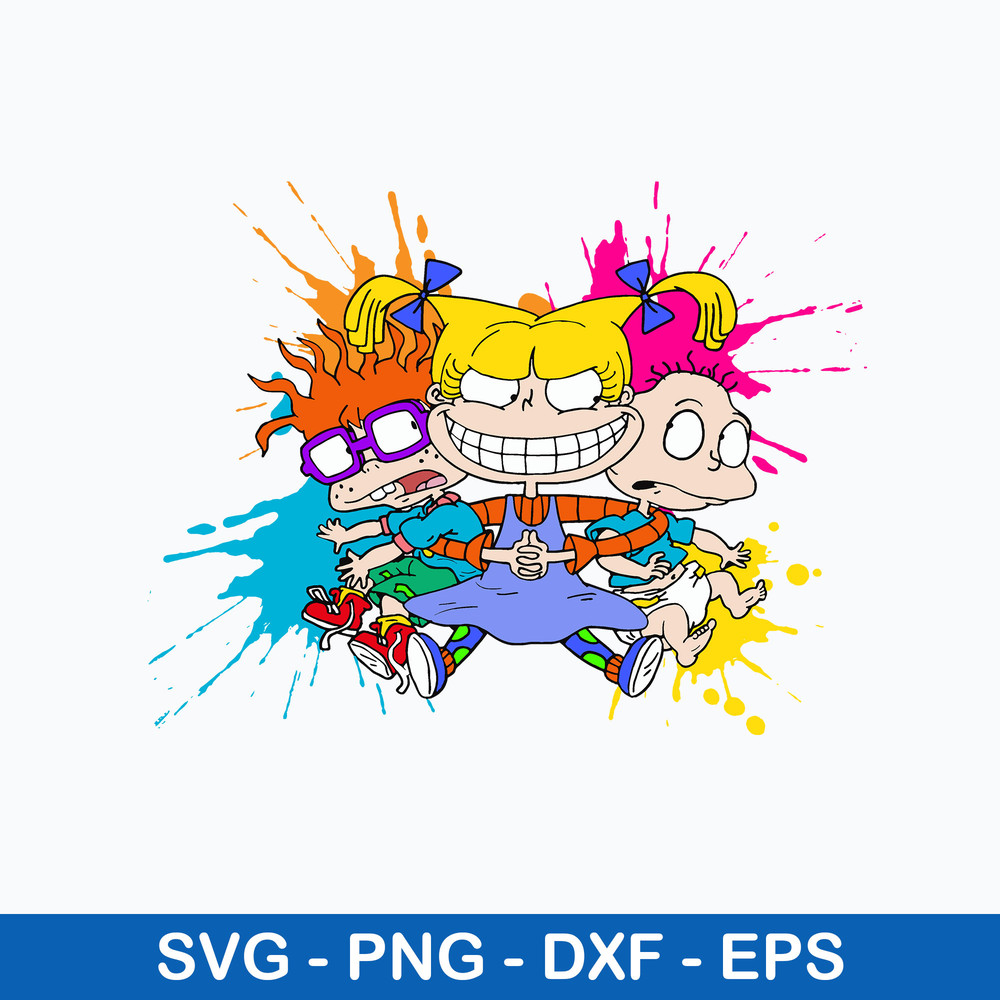 Rugrats Svg, Colorful Rugrats Svg, Png Dxf Eps Digital File.jpeg