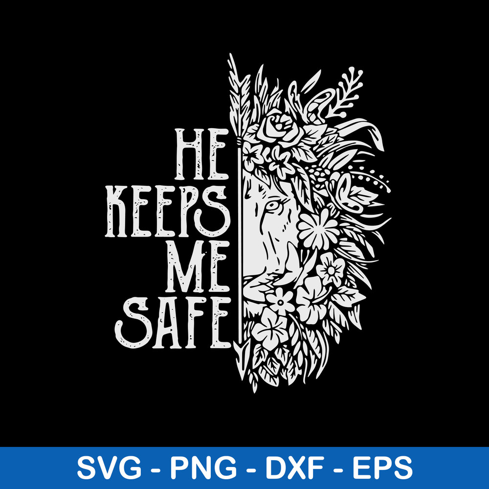 She Keeps Me Wild, He Keeps Me Safe, Gypsy Lion Svg, Png Dxf Eps File.jpeg