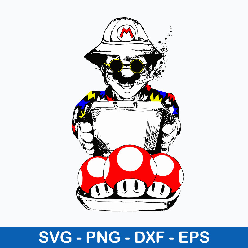 Super Mario Svg, Mario Mushroom Svg, Mario Svg, Png Dxf Eps Digital File.jpeg