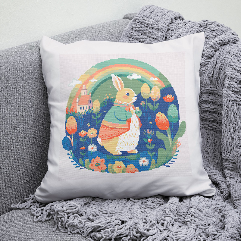 9 Rainbow Easter bunny cross stitch pattern.jpg