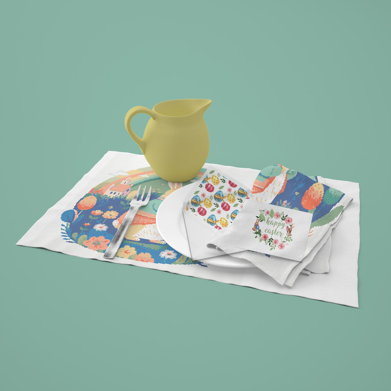 12 Rainbow Easter bunny cross stitch pattern.jpg