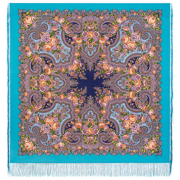 pavlovo posad merino wool shawl wrap size 125x125 cm 2025-11