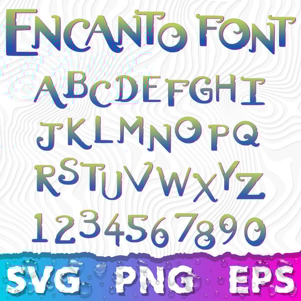 Encanto Font SVG, Encanto Font Alphabet, Encanto Font Canva, - Inspire ...
