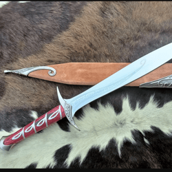 sting sword steel sword with scabbard, lotr sword, battle ready sting sword