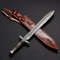 Custom Handmade Damascus Steel Double Edges Viking Sword, Hunting Sword.png
