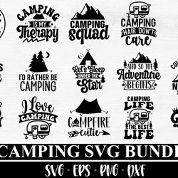 camping svg bundle