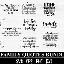 family quotes svg bundle, family sign, home decor svg, cut file cricut, silhouette, family svg, bundle, rustic farmhouse