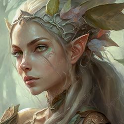 Art Illustration , Beautiful Elf Character, Jpg Image