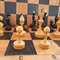 classic soviet wooden chess pieces set of the 1960s
