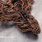 dragon choker necklace wire wrapped garnet agate copper wire handmade wire wrap art wirewrapart weaving wovenwirework jewelry jewellery unique antique collar (5