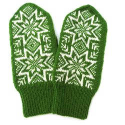 Men's winter mittens of merino wool hand knitted Norwegian stars mittens men's hand warmers Christmas gift for husband