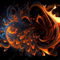 Art illustration. Fire Abstraction, Jpg Image