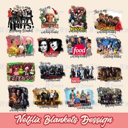 designs netflix blanket svg, hallmark blanket svg, movie blanket digital file