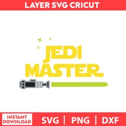 Jedi Master Charecters Svg, Mandalorian Svg, Darth Vader Svg, Png, Pdf, Dxf Digital File