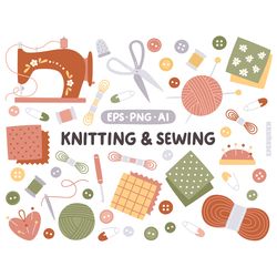 Sewing PNG, Sewing Clipart, Handmade Clipart, Sew clipart, Hand made png