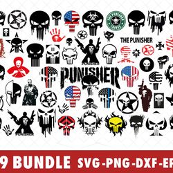 marvel the punisher svg bundle files for cricut, silhouette, marvel the punisher skull svg, the punisher svg files