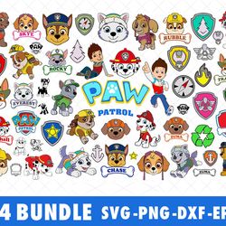 Paw Patrol SVG Files Bundle for Cricut, Silhouette, Paw Patrol SVG, Paw Patrol Bundle SVG, Paw Patrol SVG Files
