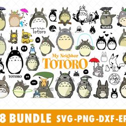 My Neighbor Totoro SVG Bundle Files for Cricut, Silhouette, My Neighbor Totoro SVG, My Neighbor Totoro SVG Files