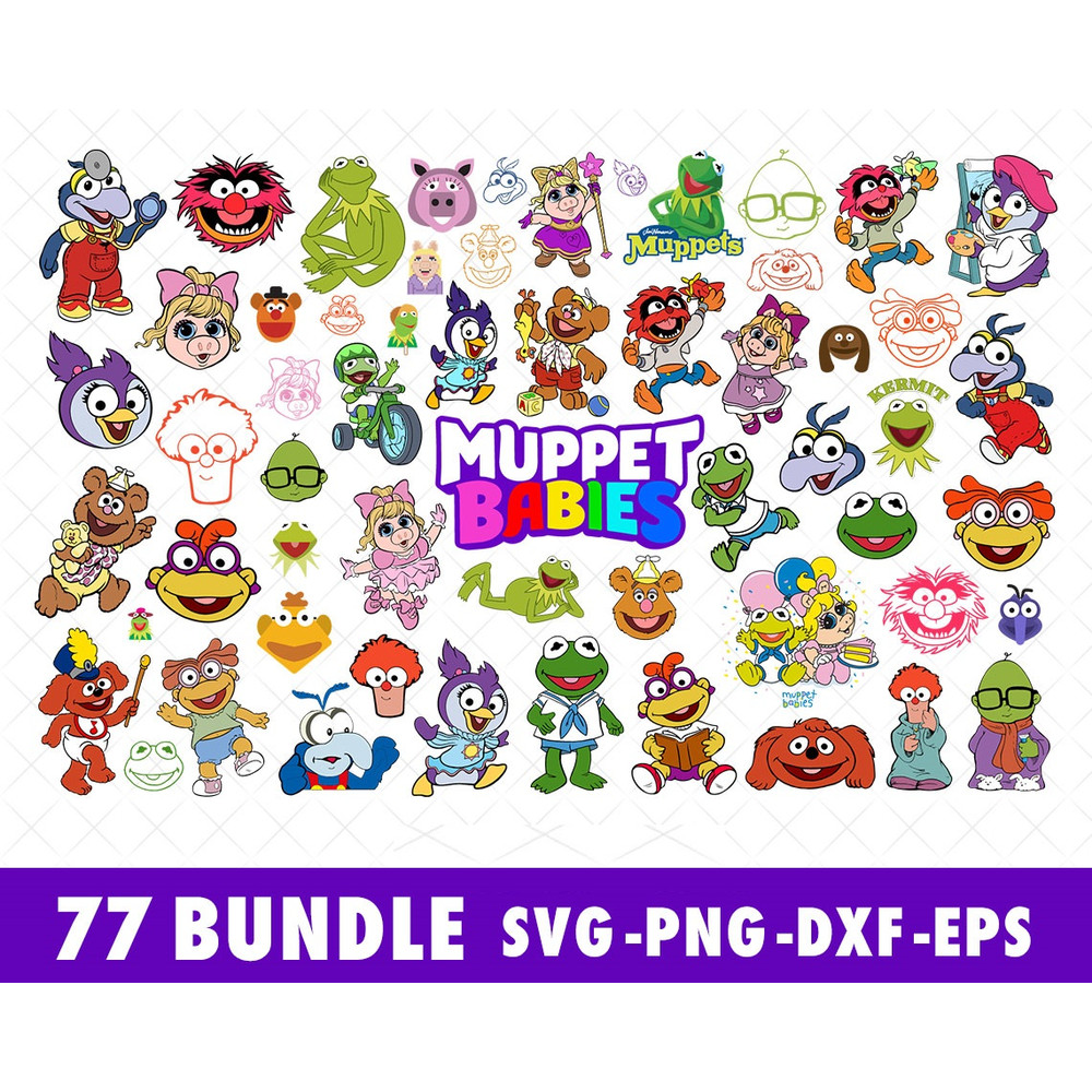 Disney-Muppets-Muppet-Babies-SVG-Bundle-Files-for-Cricut-Silhouette-Disney-Muppets-Babies-SVG-Cut-File-Disney-Muppets-Babies-SVG-PNG-EPS-DXF-Files-Disney-Muppet