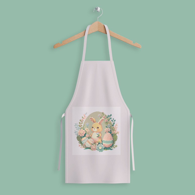 10 Baby Spring Easter bunny cross stitch digital printable A4 PDF pattern for home decor and gift.jpg