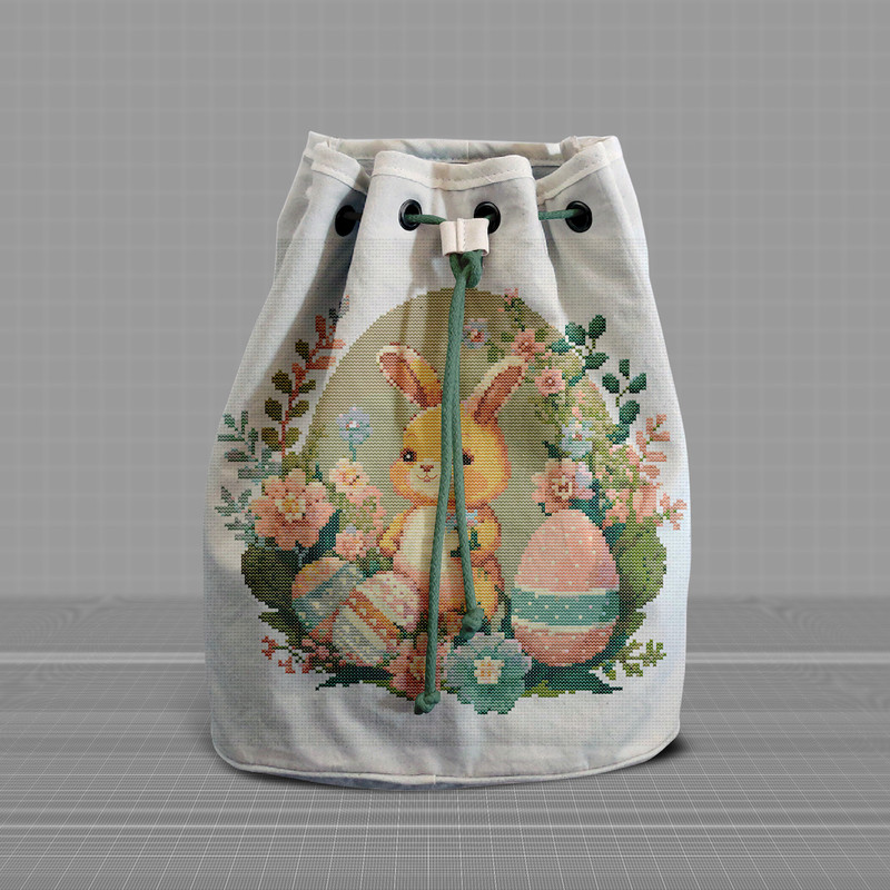 11Baby Spring Easter bunny cross stitch digital printable A4 PDF pattern for home decor and gift.jpg