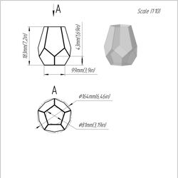 project 248. stained glass printable pattern. brillant3d