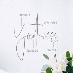 youthness – family signature trending fonts - digital font