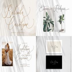 handwritten font bundle trending fonts - digital font
