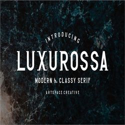 luxurossa modern & classy serif trending fonts - digital font