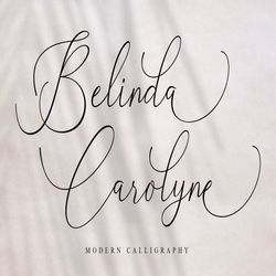 belinda carolyne trending fonts - digital font