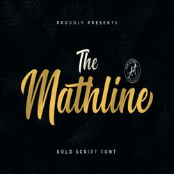 mathline bold script font trending fonts - digital font