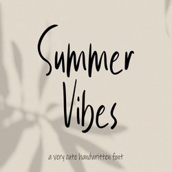 summer vibes trending fonts - digital font