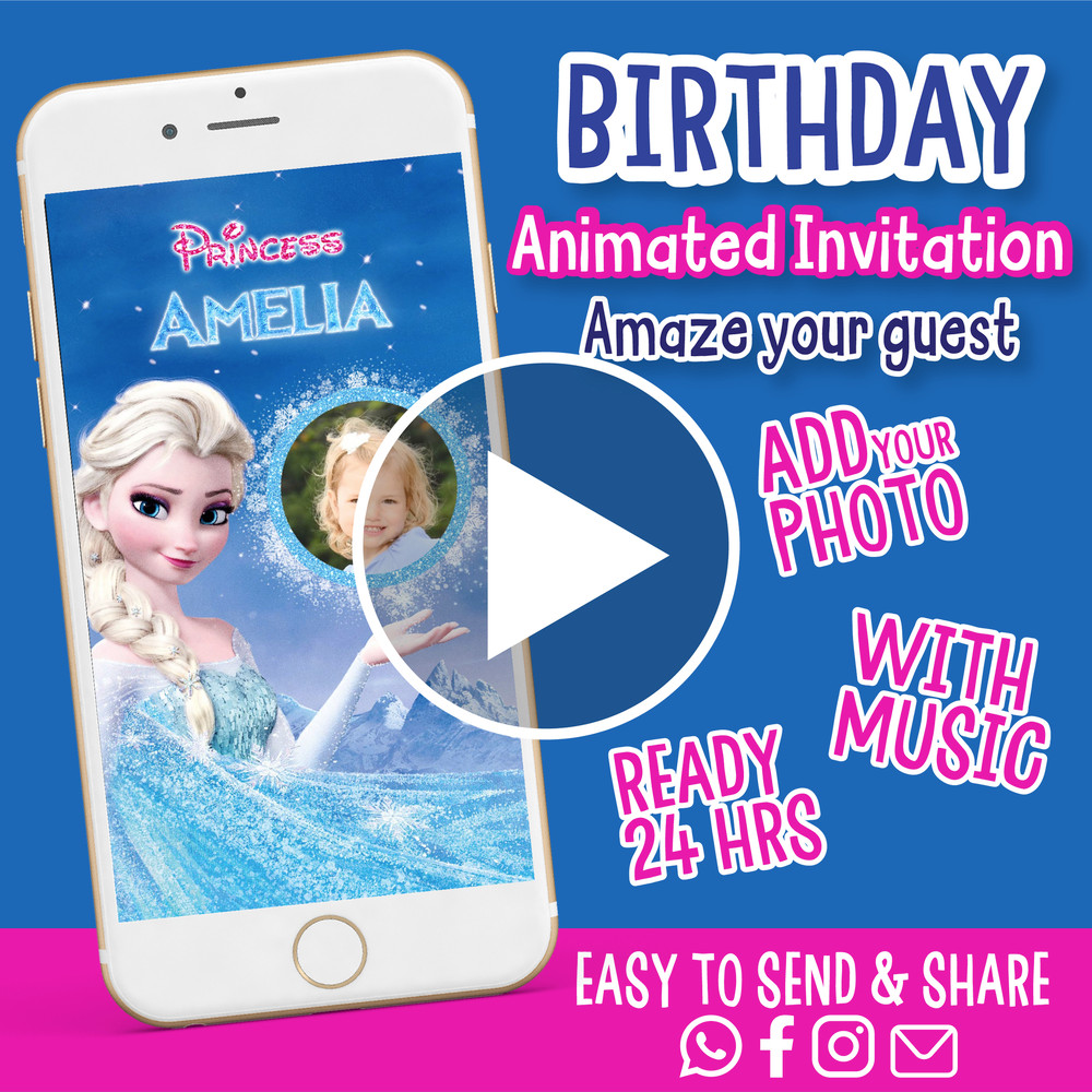 Frozen Animated Video Invitation01jpg