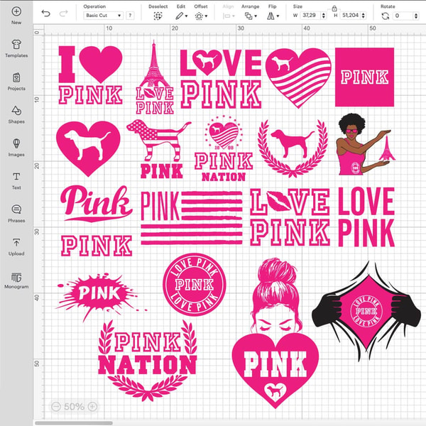 Pink Logo SVG, Love Pink SVG, Victoria Secret SVG, Pink Logo | Inspire ...