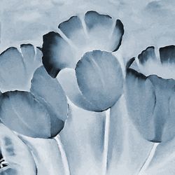 Blue tulips/Oil painting/Digital download print