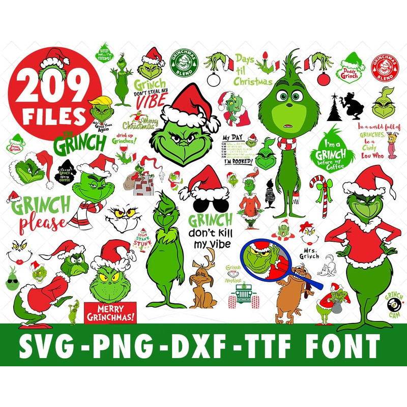Grinch-SVG-Files-Bundle-for-Cricut-Silhouette-Grinch-Face-SVG-Grinch-Hand-SVG-The-Grinch-SVG-Grinch-Bundle-SVG-Christmas-Grinch-SVG-Files-Grinch-Christmas-SVG-C